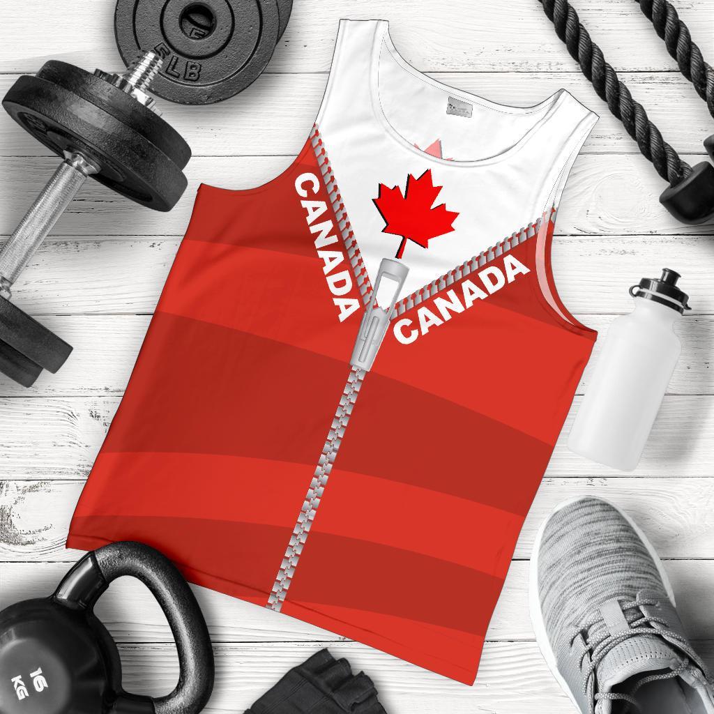 canada-men-tank-top-with-straight-zipper-style-red