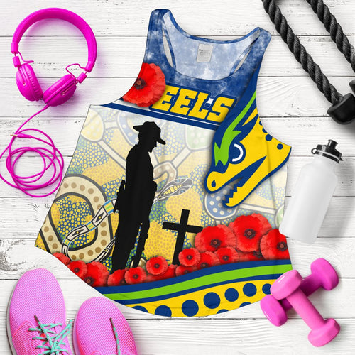 Eels Rugby Women's Racerback Tank Indigenous Anzac Day - Vibe Hoodie
