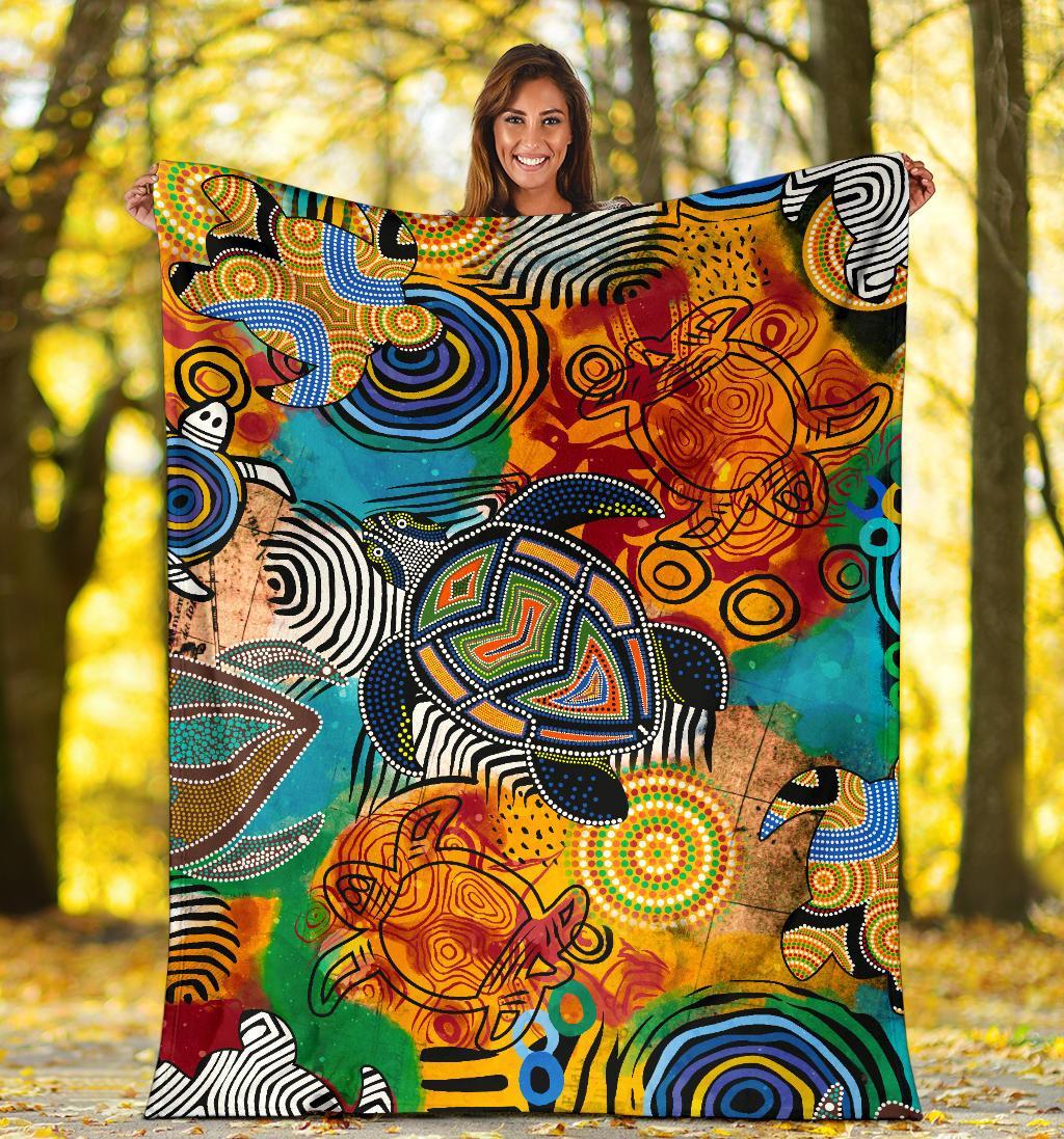 aboriginal-premium-blanket-turtle-indigenous-art