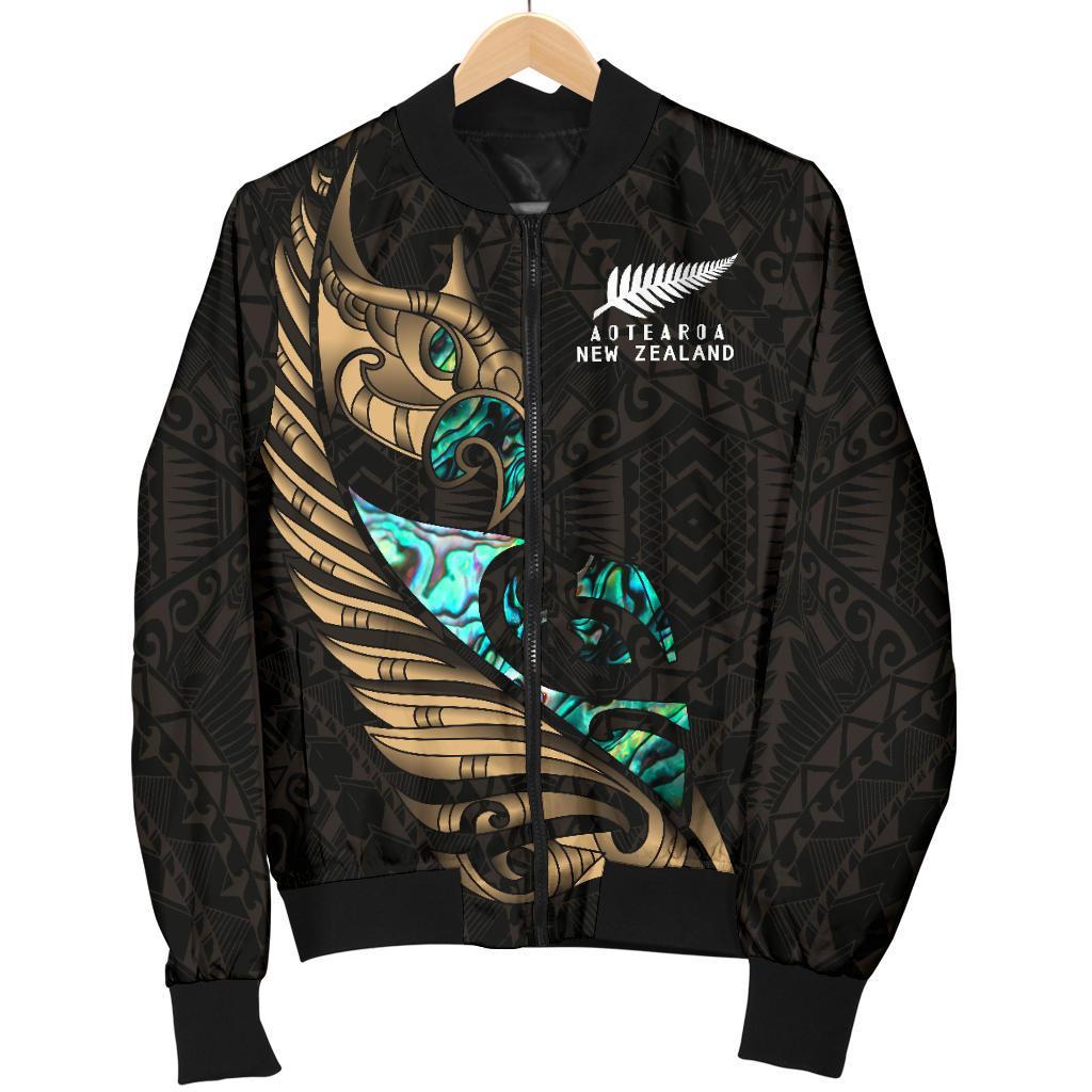 new-zealand-bomber-jacket-for-men-manaia-paua-fern-wing-gold