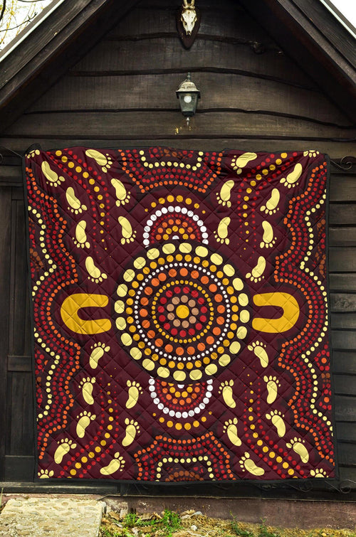 aboriginal-premium-quilt-indigenous-circle-footprint
