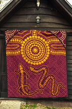 aboriginal-premium-quilt-aboriginal-snake-and-alligator
