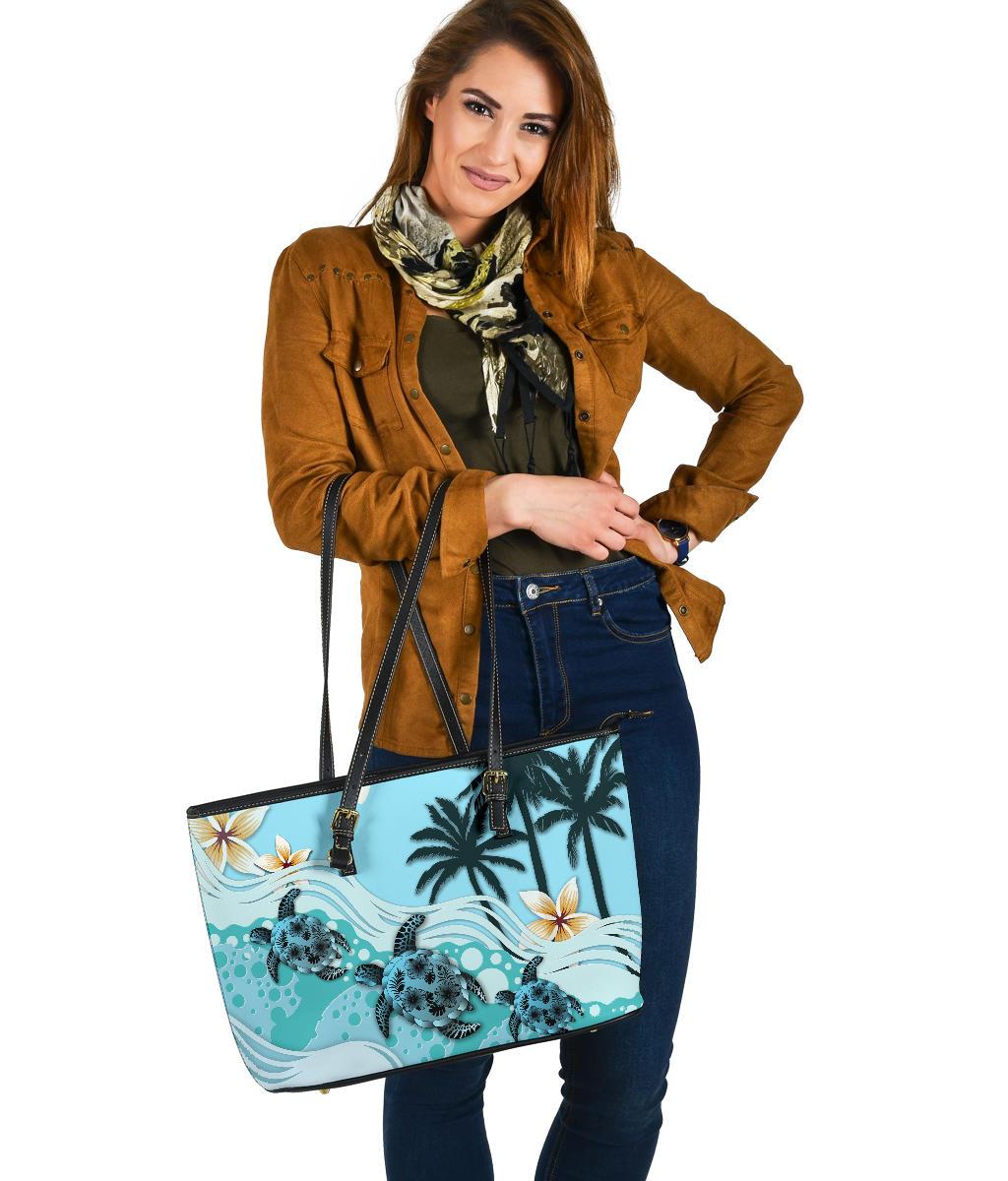 new-zealand-large-leather-tote-blue-turtle-hibiscus