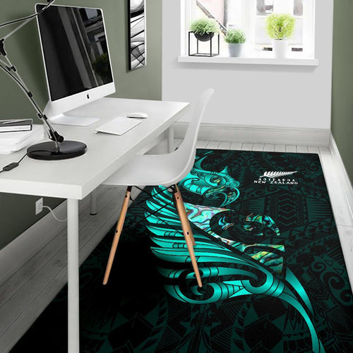 new-zealand-area-rug-manaia-paua-fern-wing-turquoise