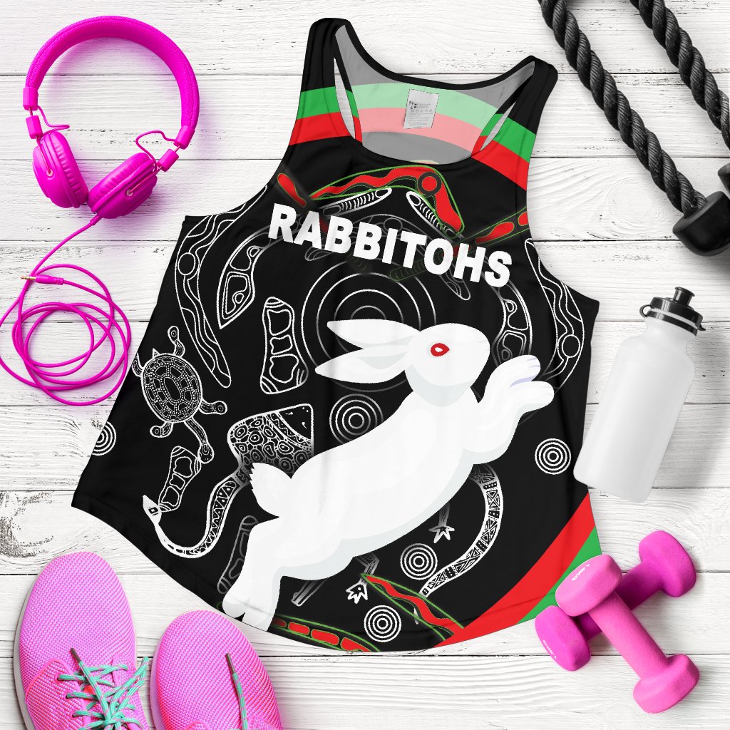Rabbitohs Women Racerback Tank Indigenous Mystery Vibes - Vibe Hoodie