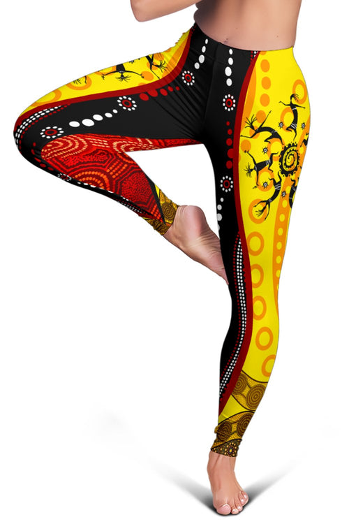 aboriginal-leggings-dreamtime-koori-dance-dot-acrylic-paint