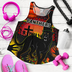 Penrith Women Racerback Tank Indigenous Panthers Anzac Day Lest We Forget - Vibe Hoodie