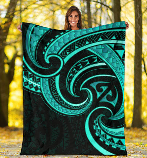 new-zealand-maori-mangopare-premium-blanket-polynesian-turquoise