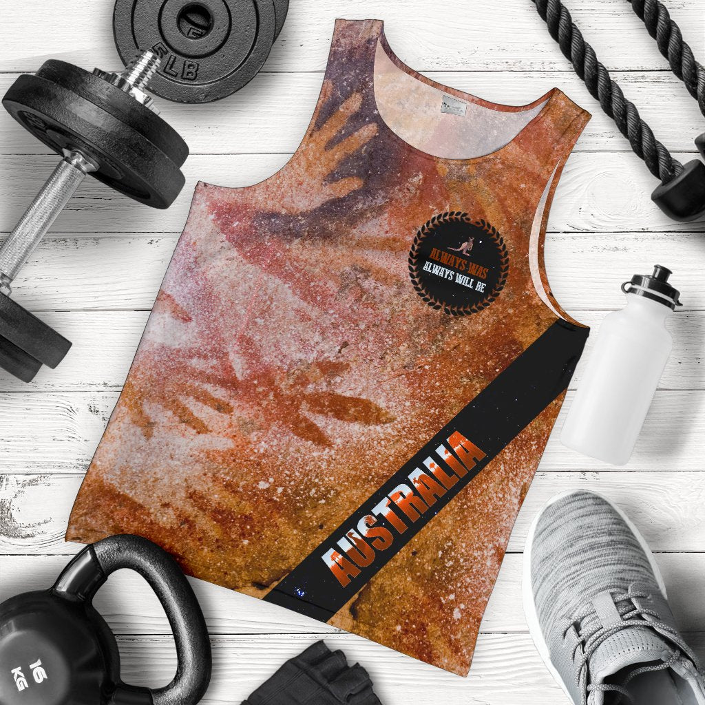 mens-tank-top-handprint-with-kangaroo-logo