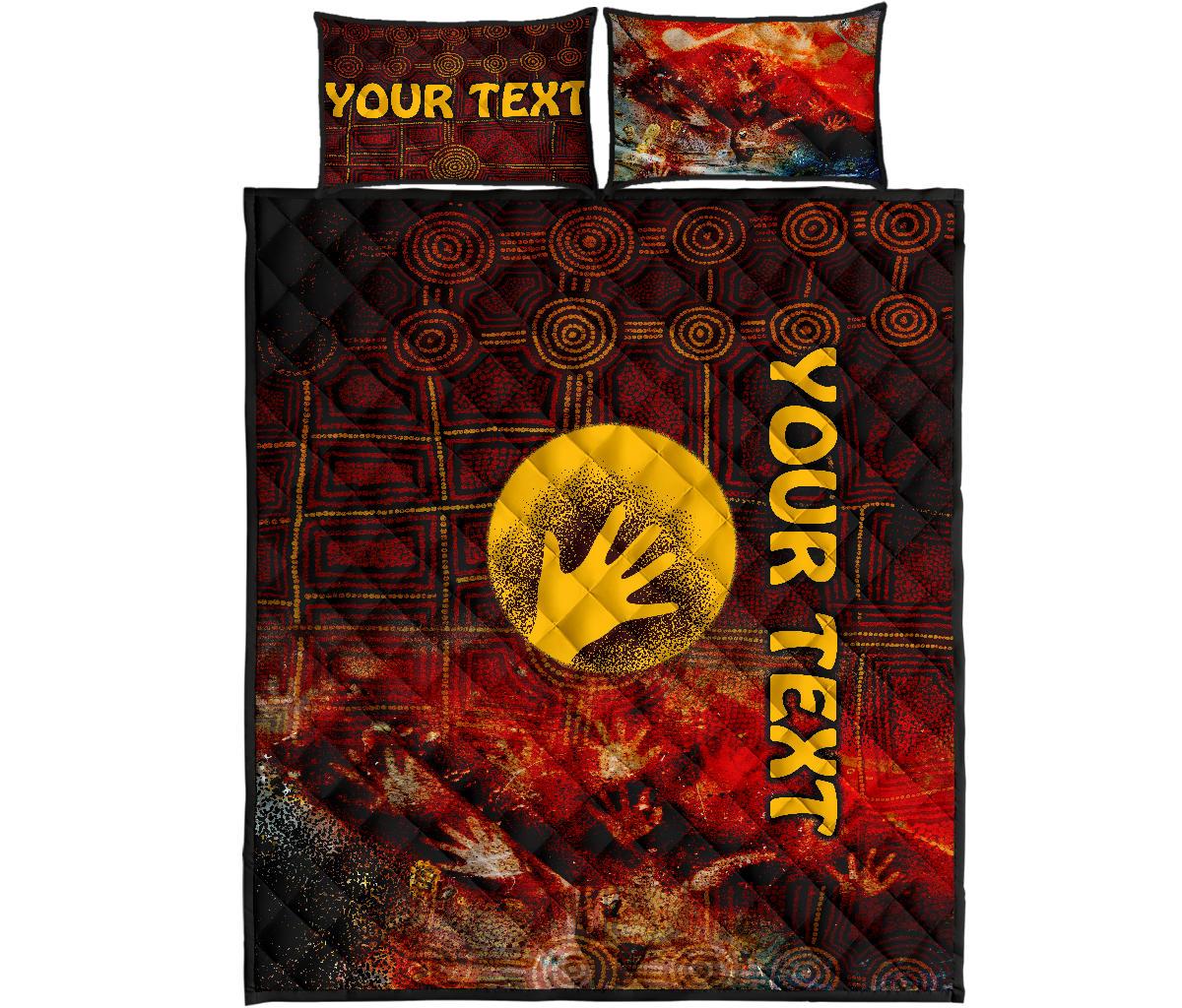 custom-aboriginal-quilt-bed-set-indigenous-flag-hand-art