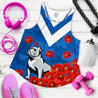 Bulldogs Women Racerback Tank Poppy Flowers - Vibe Hoodie