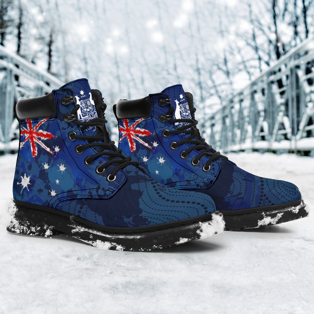 boots-aus-flag-boots-brush-color-aussie-coat-of-arms-unisex