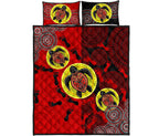 aboriginal-quilt-cover-set-dot-painting-turtle-footprint