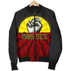custom-aboriginal-mens-bomber-jacket-black-lives-matter-sun-dot-painting