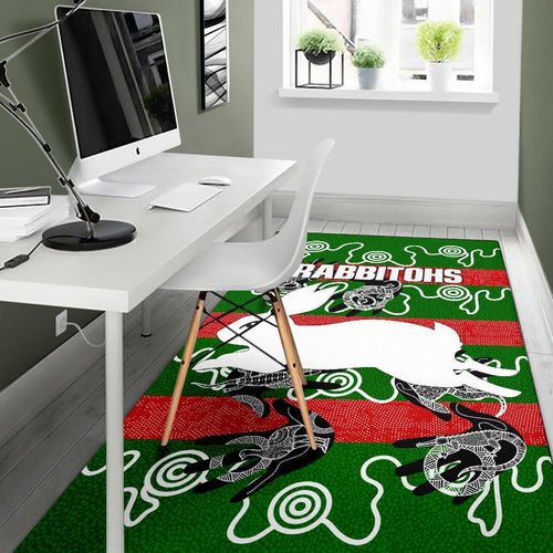 rabbitohs-area-rug-animals-aboriginal