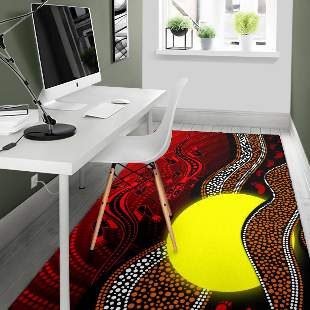 aboriginal-area-rug-aboriginal-flag-lizard-dot-painting-style