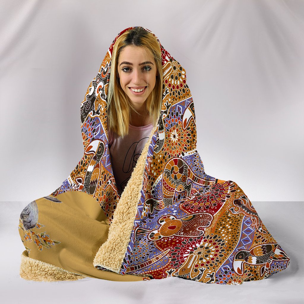 aboriginal-hooded-blanket-australian-coat-of-arms-koala-kangaroo-patterns
