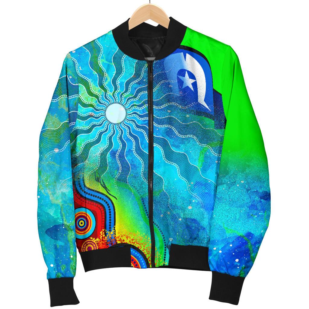 mens-bomber-jacket-torres-strait-islanders-flag-with-aboriginal-patterns-jacket
