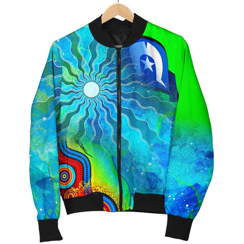 mens-bomber-jacket-torres-strait-islanders-flag-with-aboriginal-patterns-jacket