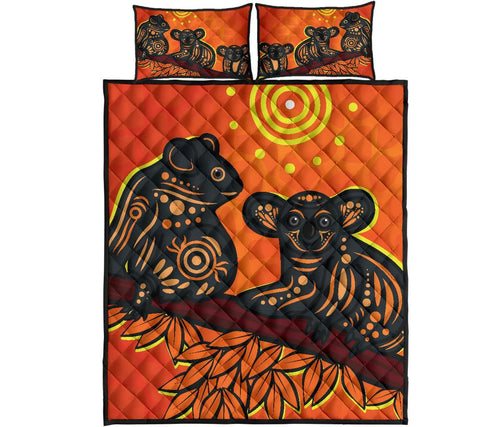 aboriginal-quilt-bed-set-aboriginal-dot-painting-art