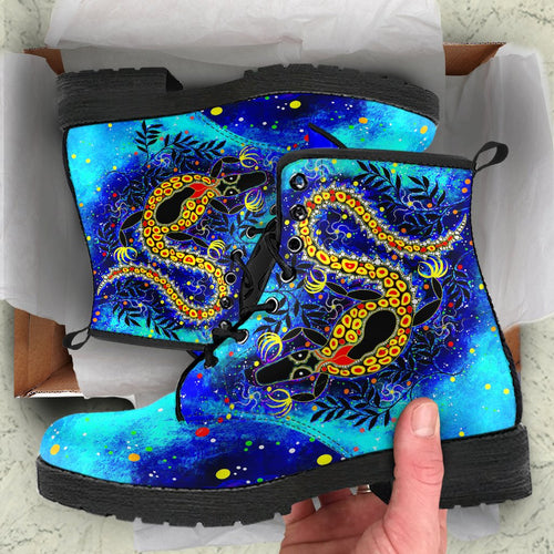 aboriginal-leather-boots-indigenous-crocodile