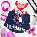 Sydney Women's Racerback Tank Roosters Anzac Style - Vibe Hoodie