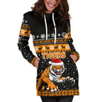 wests-christmas-womens-hoodie-dress-tigers-unique-vibes-black