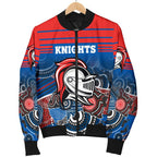 custom-personalised-knights-womens-bomber-jacket-newcastle-aboriginal-horizontal-style