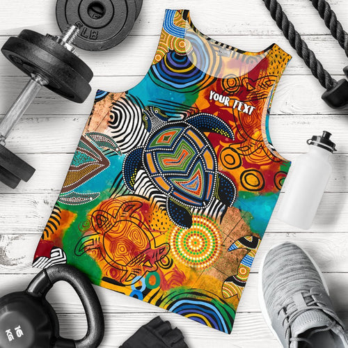 aboriginal-personalised-mens-tank-top-turtle-indigenous-art