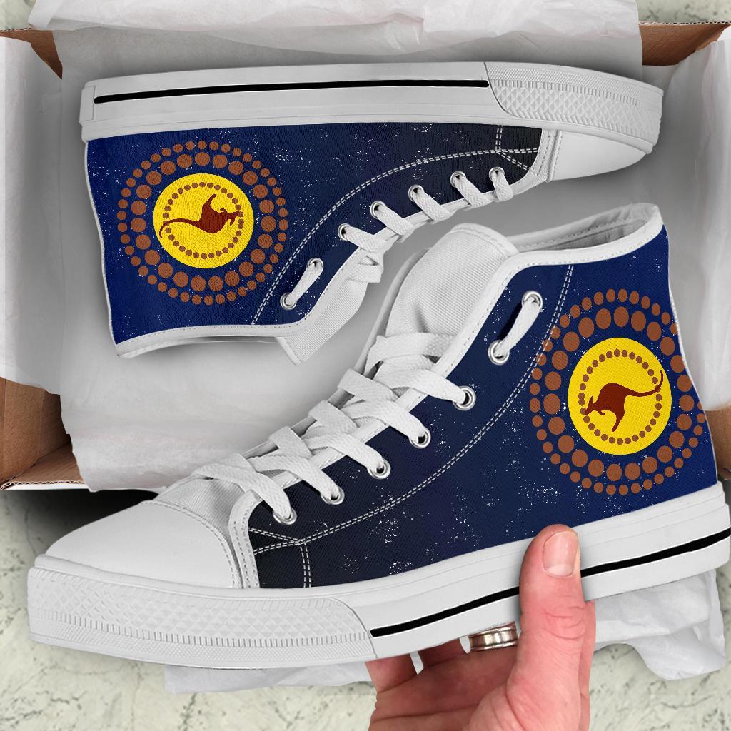 1staustralia-high-top-shoes-kangaroo-on-the-sun