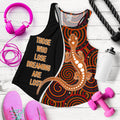 Aboriginal Women's Racerback Tank - Indigenous Lizard Dreaming - Vibe Hoodie