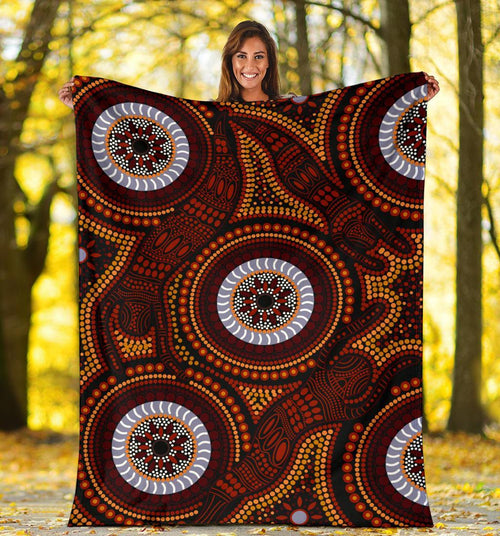 aboriginal-premium-blanket-aboriginal-human-dot-painting-art