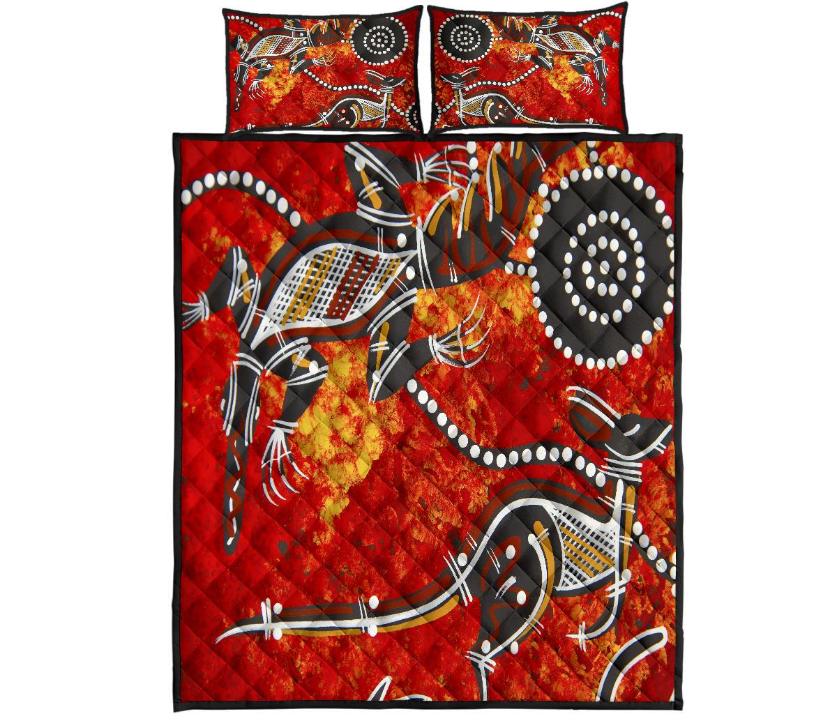quilt-bed-sets-aboriginal-crocodile-and-kangaroo
