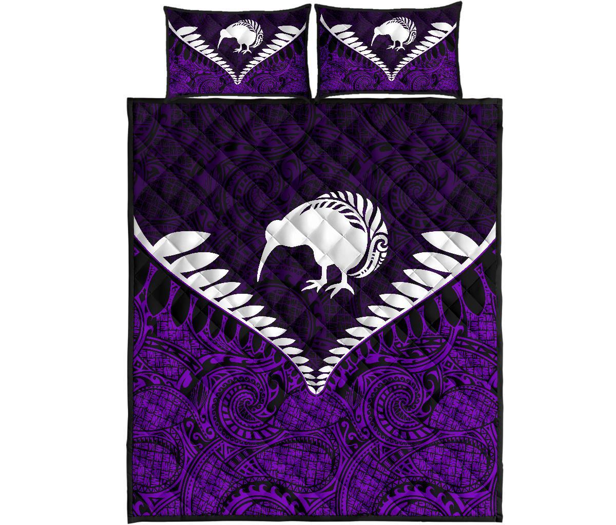 kiwi-silver-fern-classic-quilt-bed-set-purple