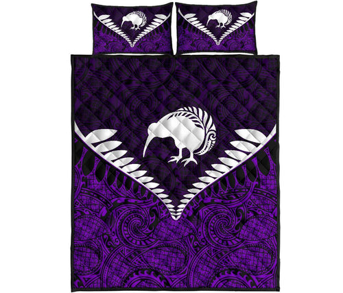 kiwi-silver-fern-classic-quilt-bed-set-purple