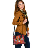 Shoulder Handbags - Aboriginal Family With Dot Painting art - Vibe Hoodie