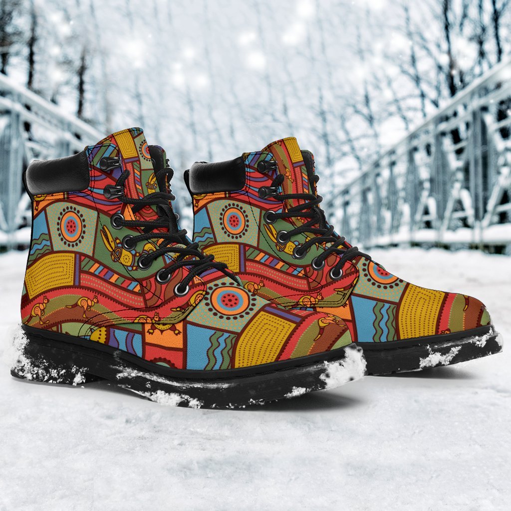 all-season-boots-aboriginal-art-with-animals