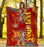 custom-blankets-aboriginal-crocodile-and-kangaroo
