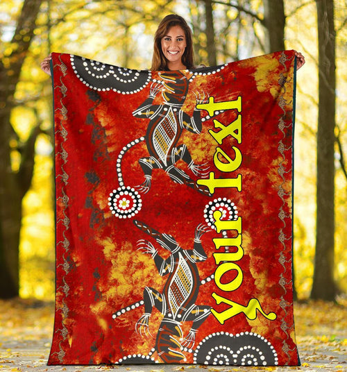custom-blankets-aboriginal-crocodile-and-kangaroo