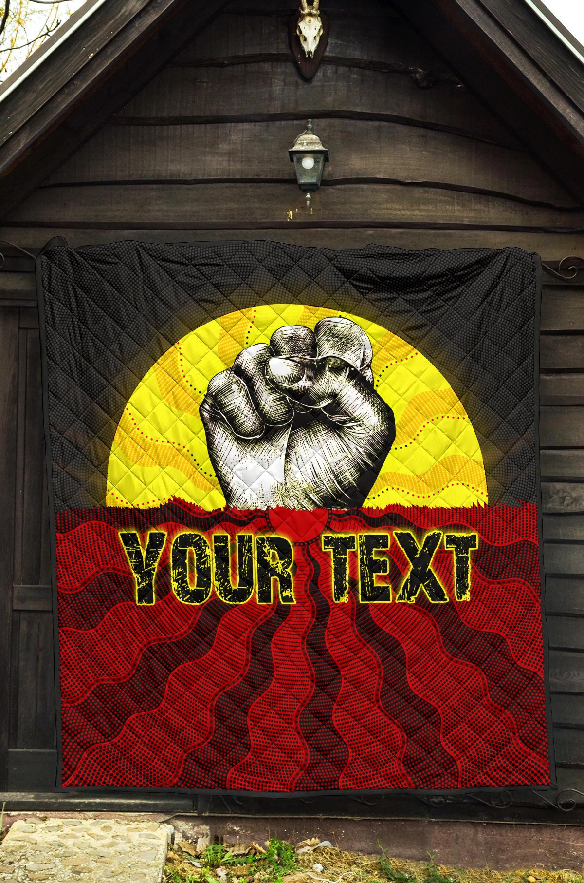 custom-aboriginal-premium-quilt-black-lives-matter-sun-dot-painting