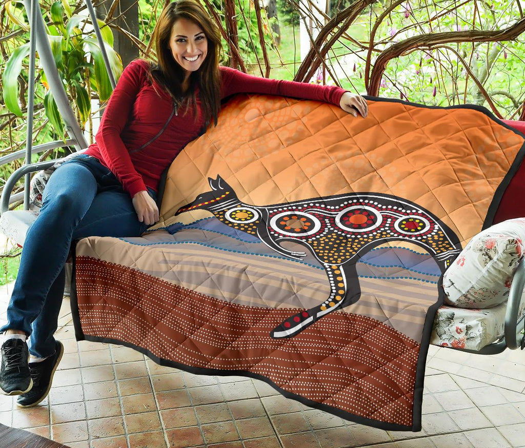 premium-quilts-kangaroo-quilts-aboriginal-dot-painting