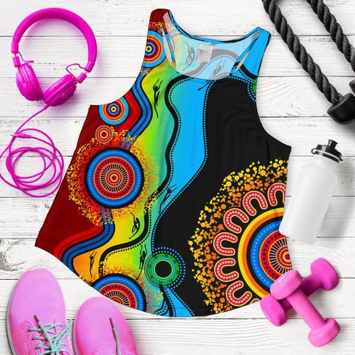 Racerback Tank - Aboriginal Tank Blue Dream - Women - Vibe Hoodie