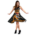 Wests Christmas Women's Dress Tigers Unique Vibes - Black - Vibe Hoodie