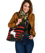 south-sydney-rabbitohs-small-leather-tote-anzac-day-poppy-flower-vibes