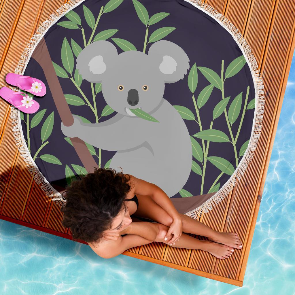 beach-blanket-koala-blanket-climbing-tree-painting-59-x-59-inches
