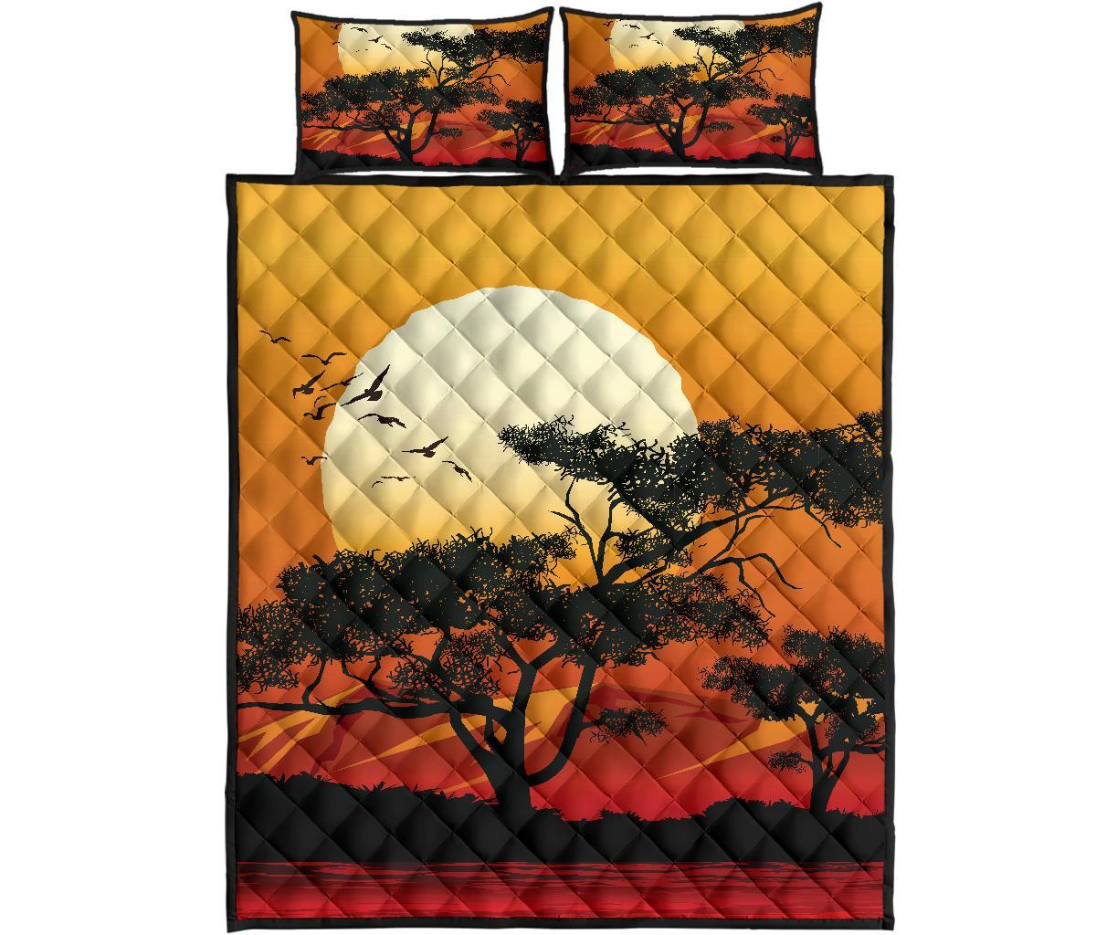 quilt-bed-set-sunset-and-tree-in-australia