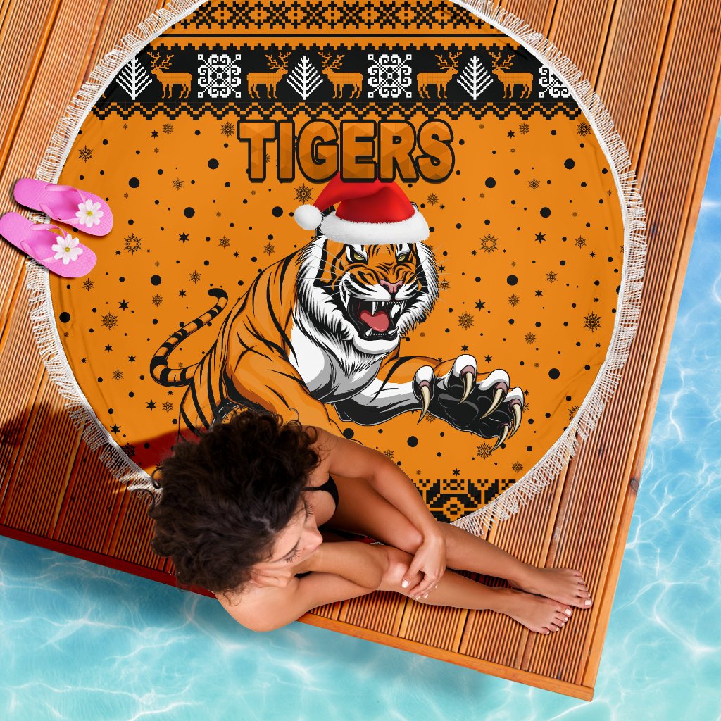 wests-christmas-beach-blanket-tigers-unique-vibes-orange