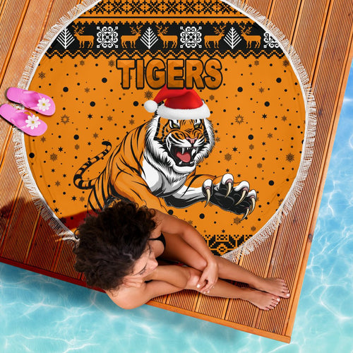 wests-christmas-beach-blanket-tigers-unique-vibes-orange