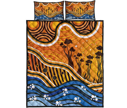 aboriginal-quilt-bed-set-boab-tree-dot-painting-art-vero2