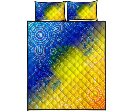 aboriginal-quilt-bed-set-indigenous-fishing